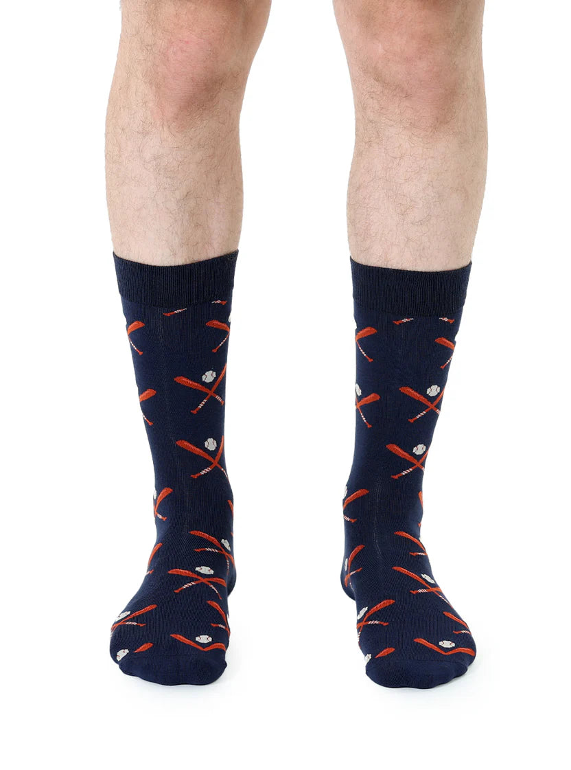 Baseball Bamboo Crew Socks