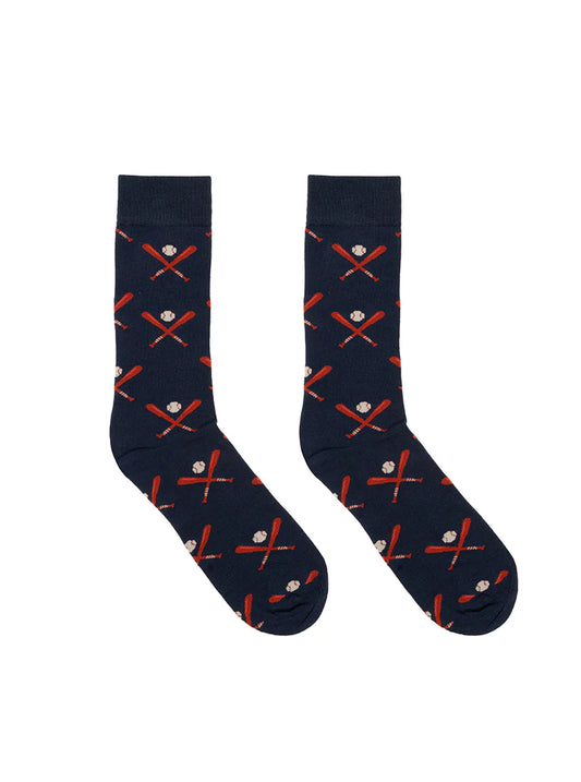 Baseball Bamboo Crew Socks