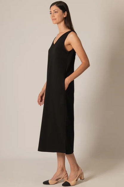 Mia V-Neck Midi Dress