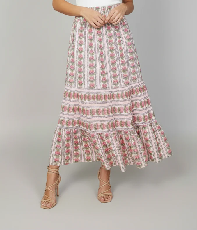 Boho Floral Maxi Skirt