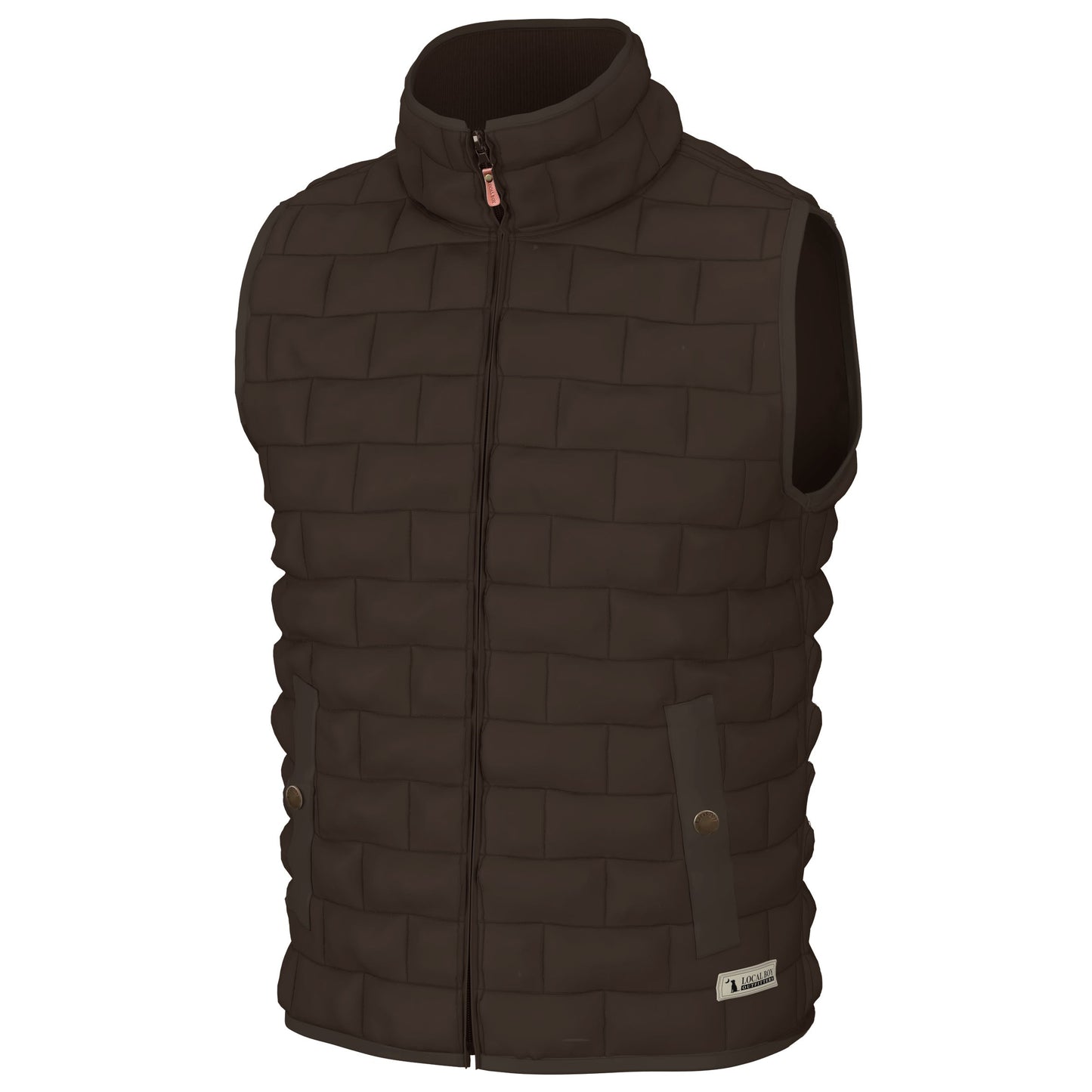 Brick Quilted Vest | Local Boy