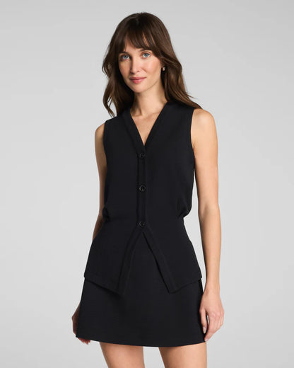 French Rib Button-Down Vest | Spanx