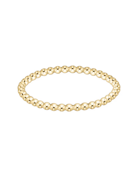 Classic Gold 1.5mm Bead Ring | eNewton