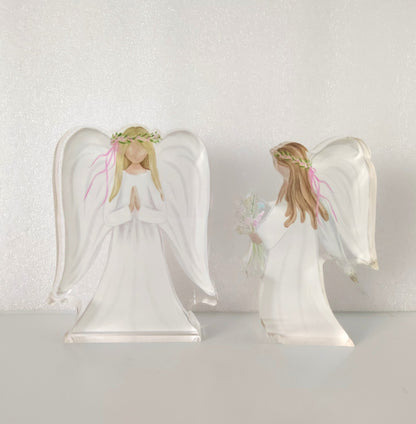 Cutout Acrylic Angel Table Art
