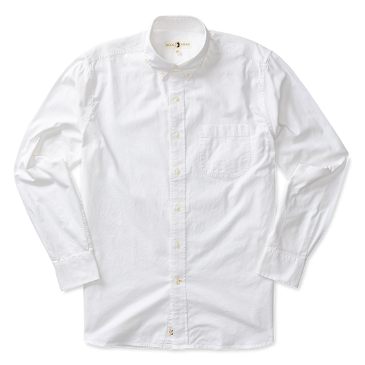 Cotton Oxford Morris Solid Shirt | LS