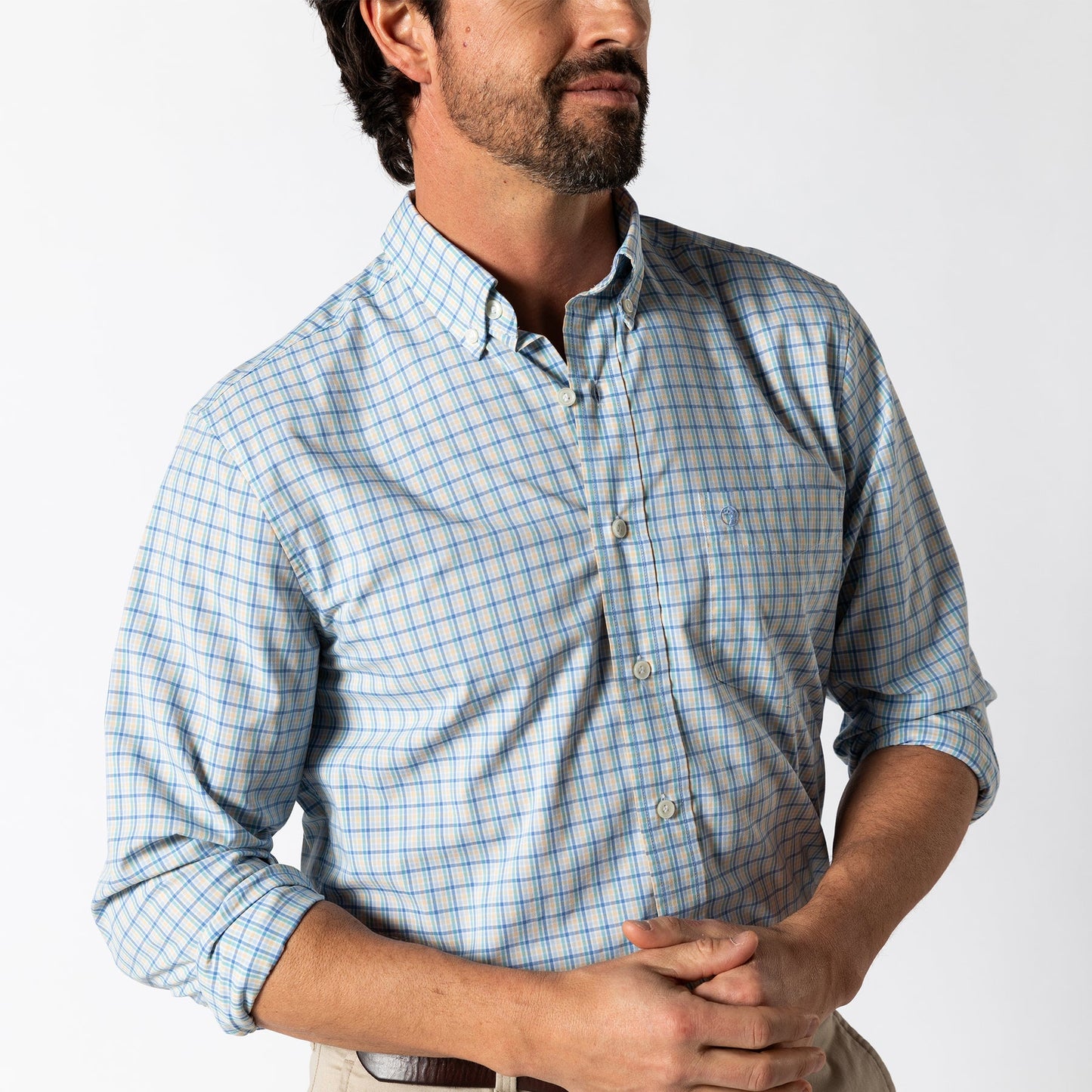 Performance Poplin Sport Shirt | Bradley Plaid