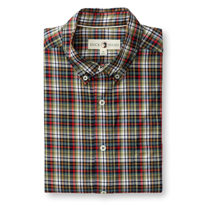 Cotton Twill Sport Shirt | Baley Plaid