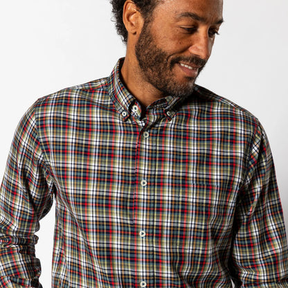 Cotton Twill Sport Shirt | Baley Plaid