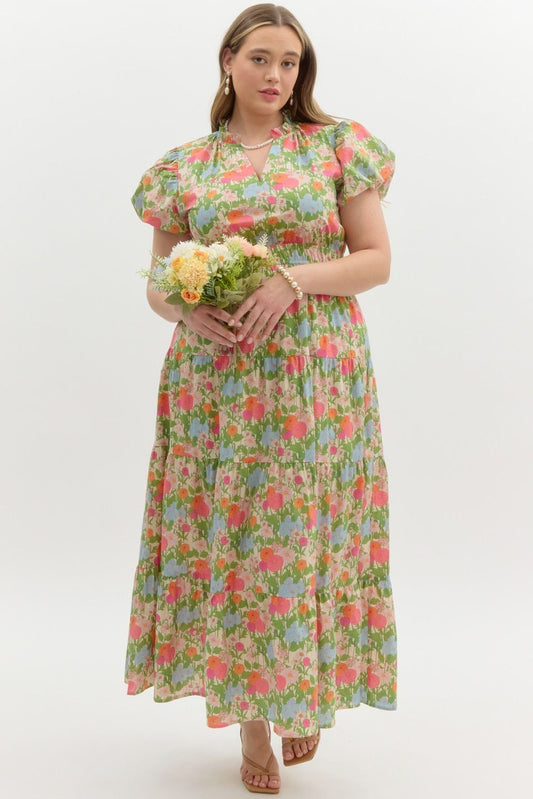 Basking In Magnolias Mini Tiered Dress