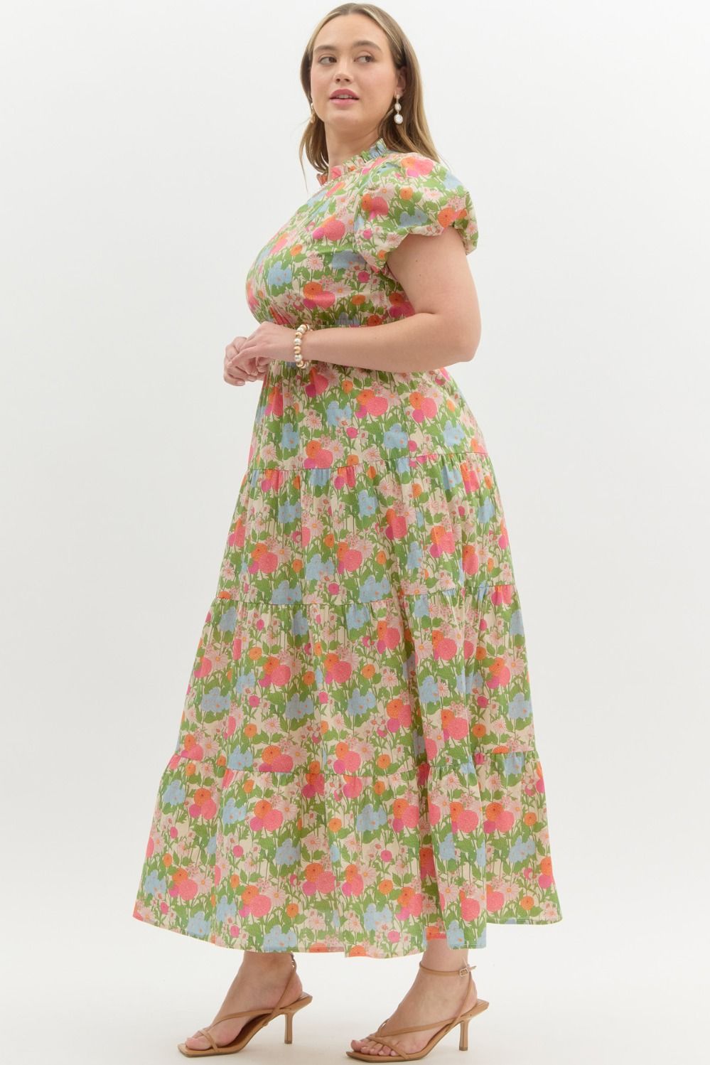 Basking In Magnolias Mini Tiered Dress