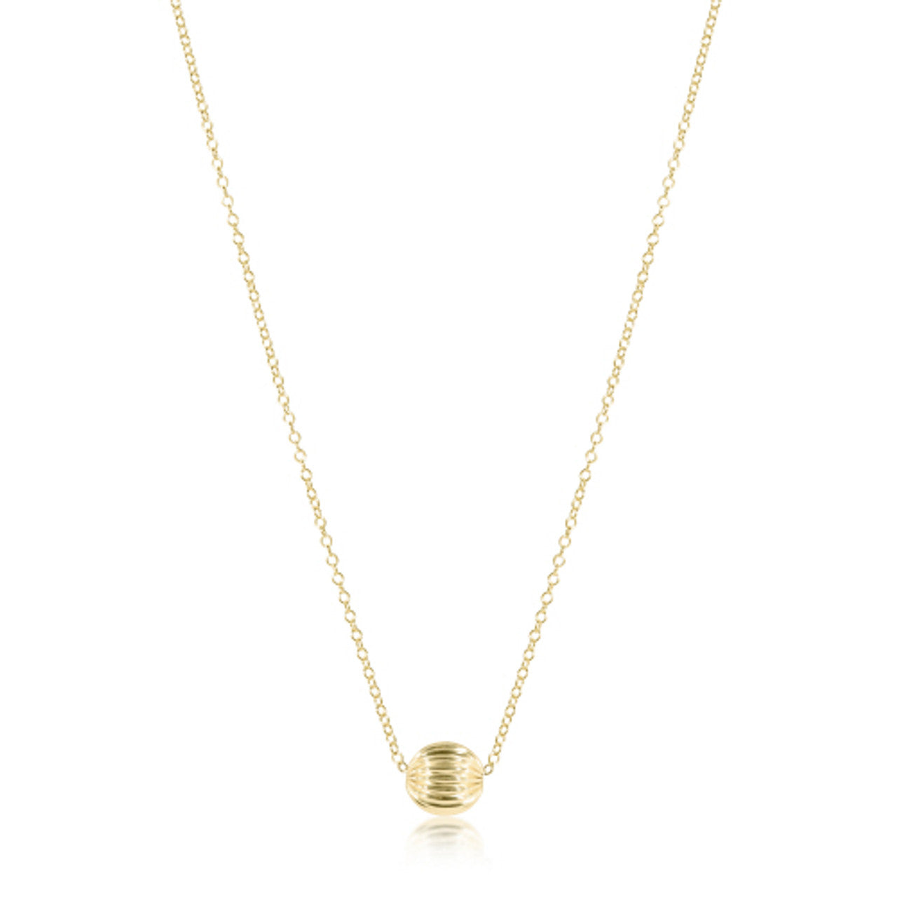 16” Necklace Gold - Dignity 8mm Gold