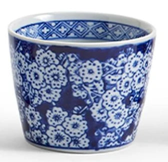 
Blue and white hand-painted porcelain Canton Collection cachepot featuring a classic Asian-inspired pattern for plants, tabletop décor, and collected displays.