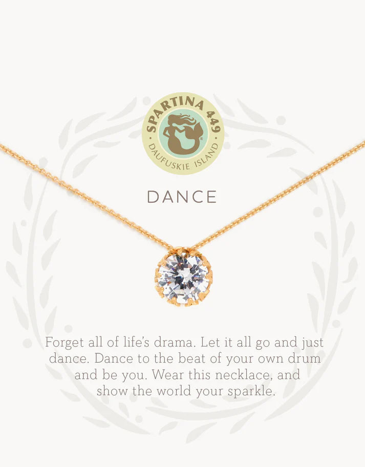 Sea La Vie Dance Necklace with Gem Pendant