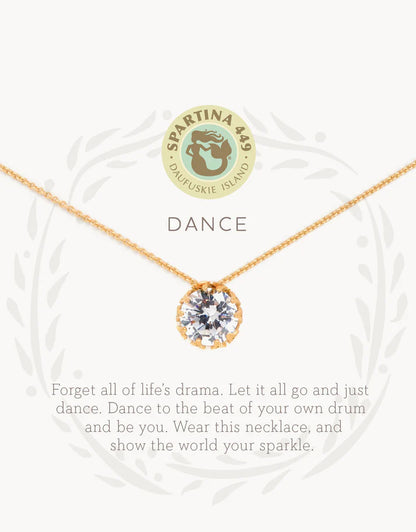 Sea La Vie Dance Necklace with Gem Pendant