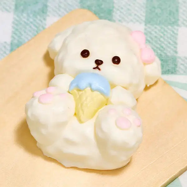 Dog with Ice Cream Cone Squishy