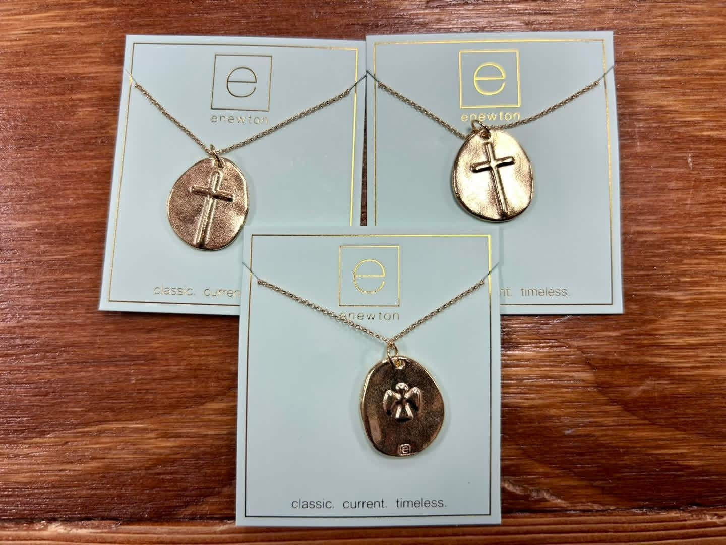 16" Necklace Gold - Inspire Gold Disc | enewton