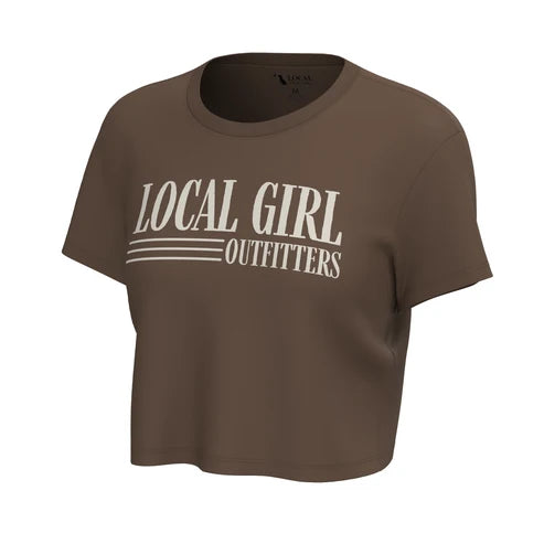 Local Girl Farmhand Graphic Crop Short Sleeve Tee