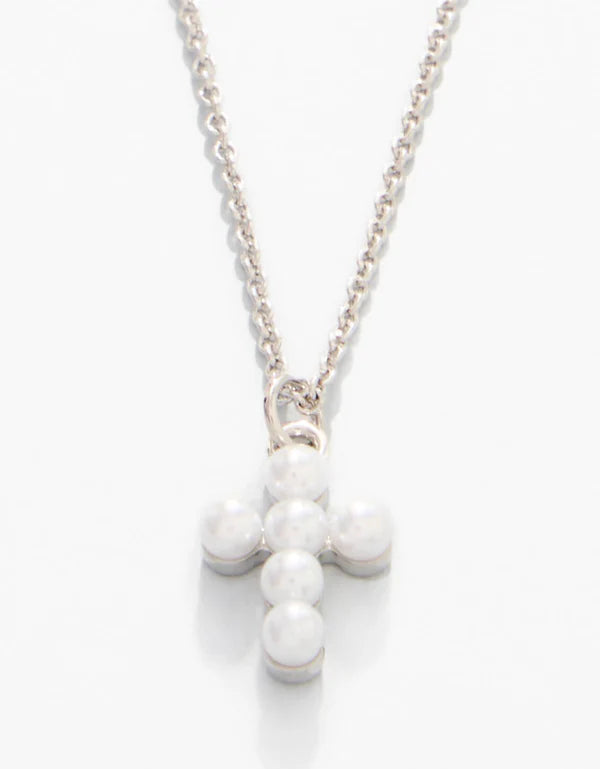 Sea La Vie Necklace Faith - Pearl Cross
