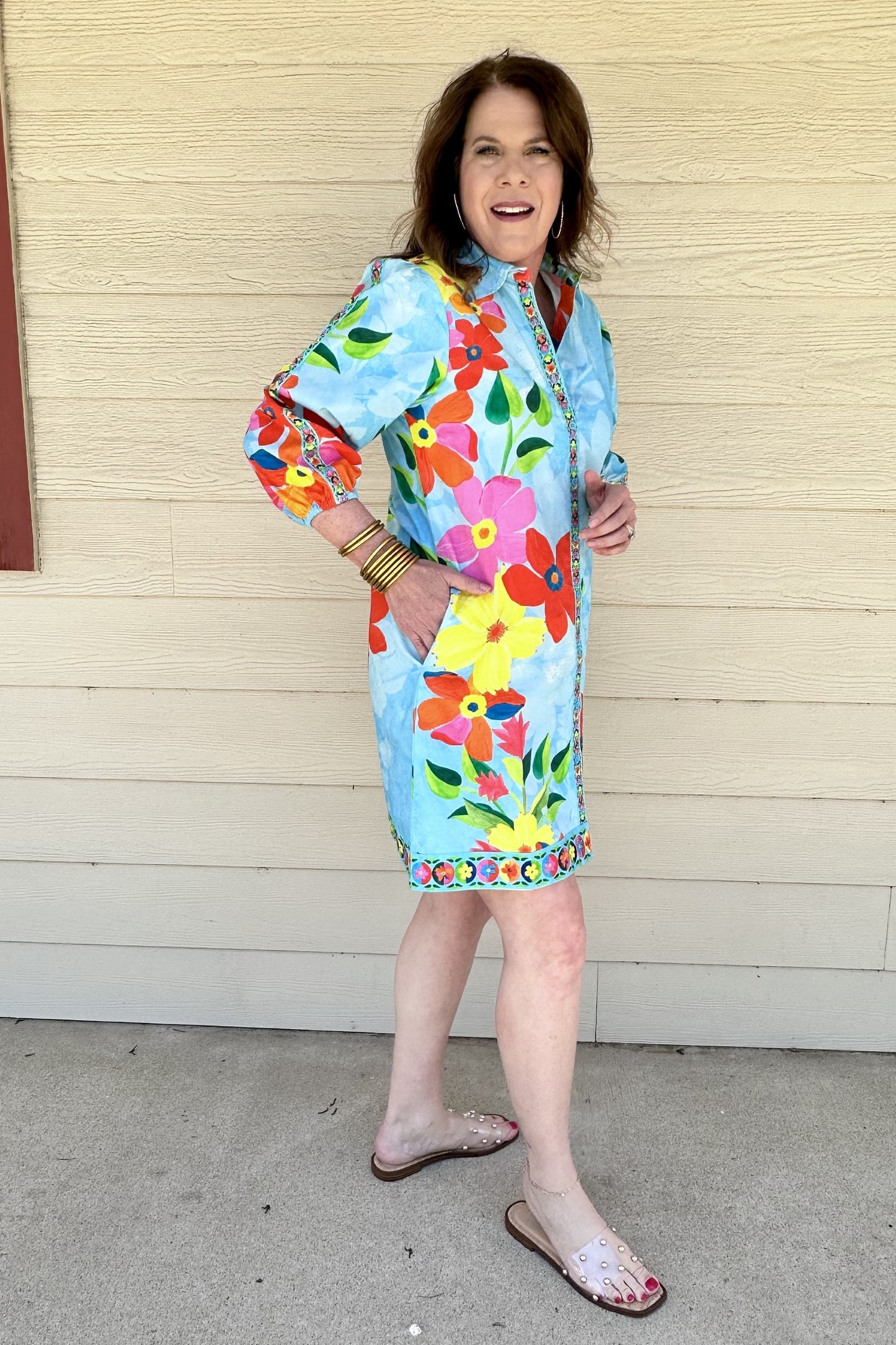 Floral Sky Ava Dress