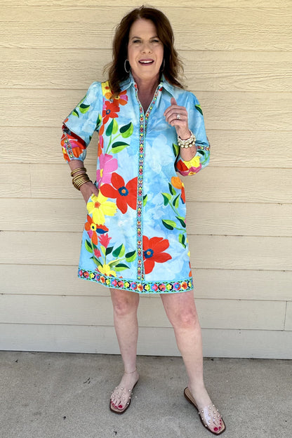 Floral Sky Ava Dress