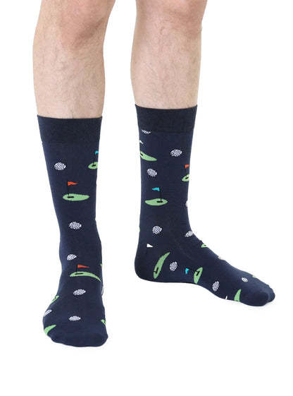 Golfing Bamboo Crew Socks