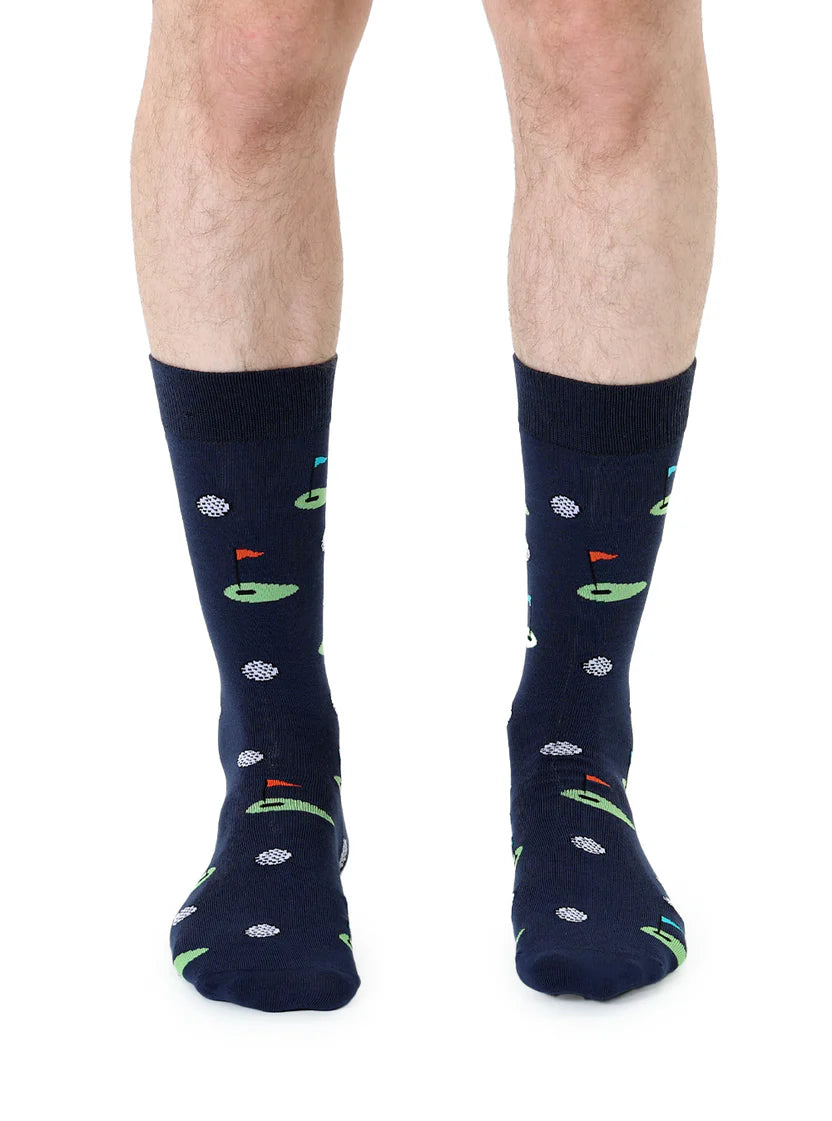 Golfing Bamboo Crew Socks