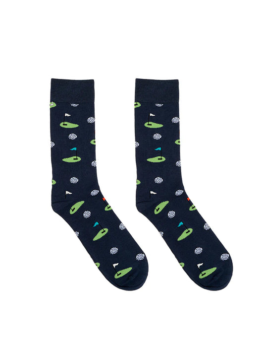 Golfing Bamboo Crew Socks
