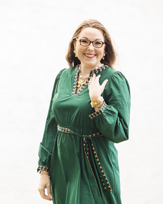 Large Dogwood & Pearl Stud Earrings