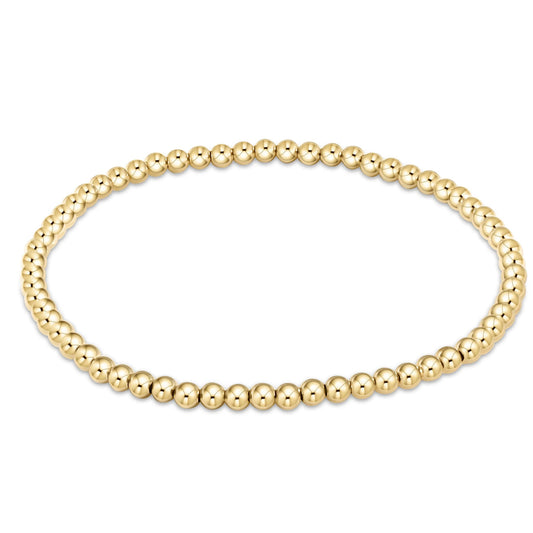 Classic Gold Bead Bracelet | 3mm | egirl | enewton