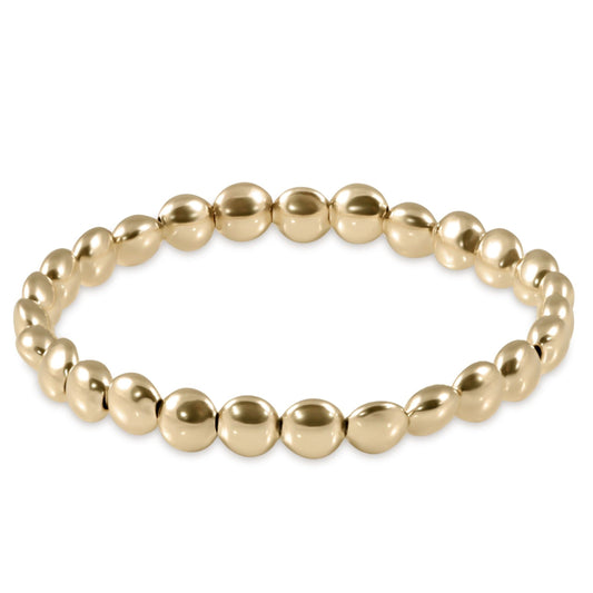 Honesty Gold Bead Bracelet | 6mm