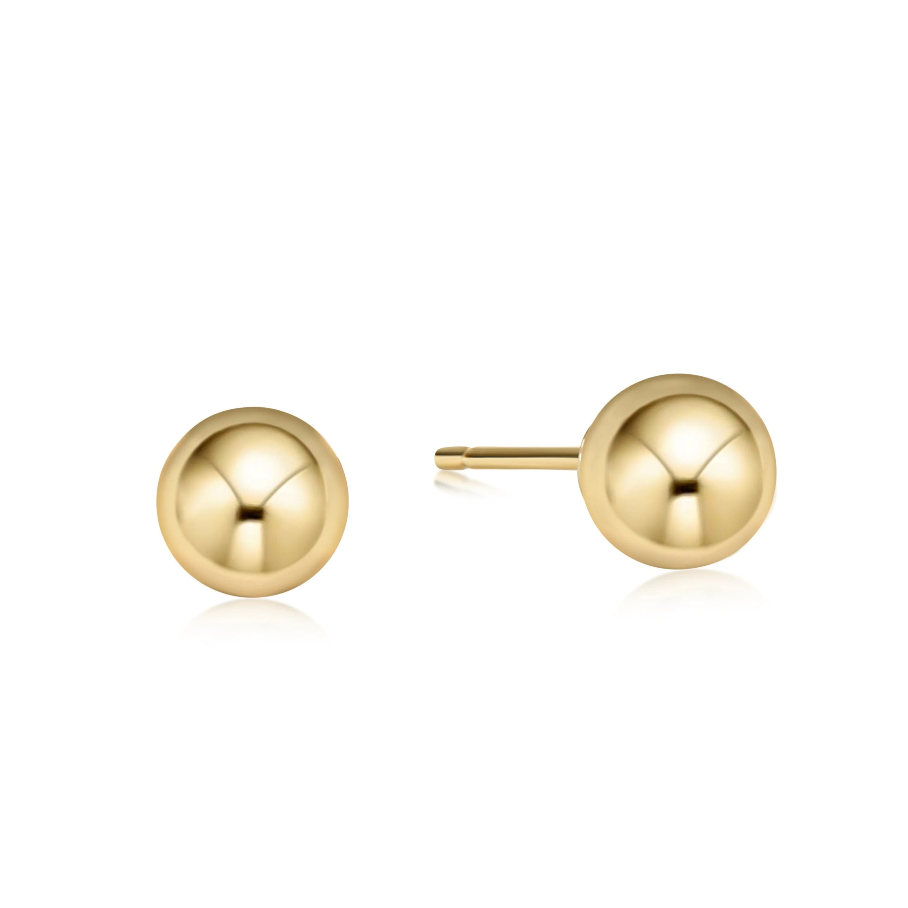 Classic 8mm Gold Ball Stud | enewton
