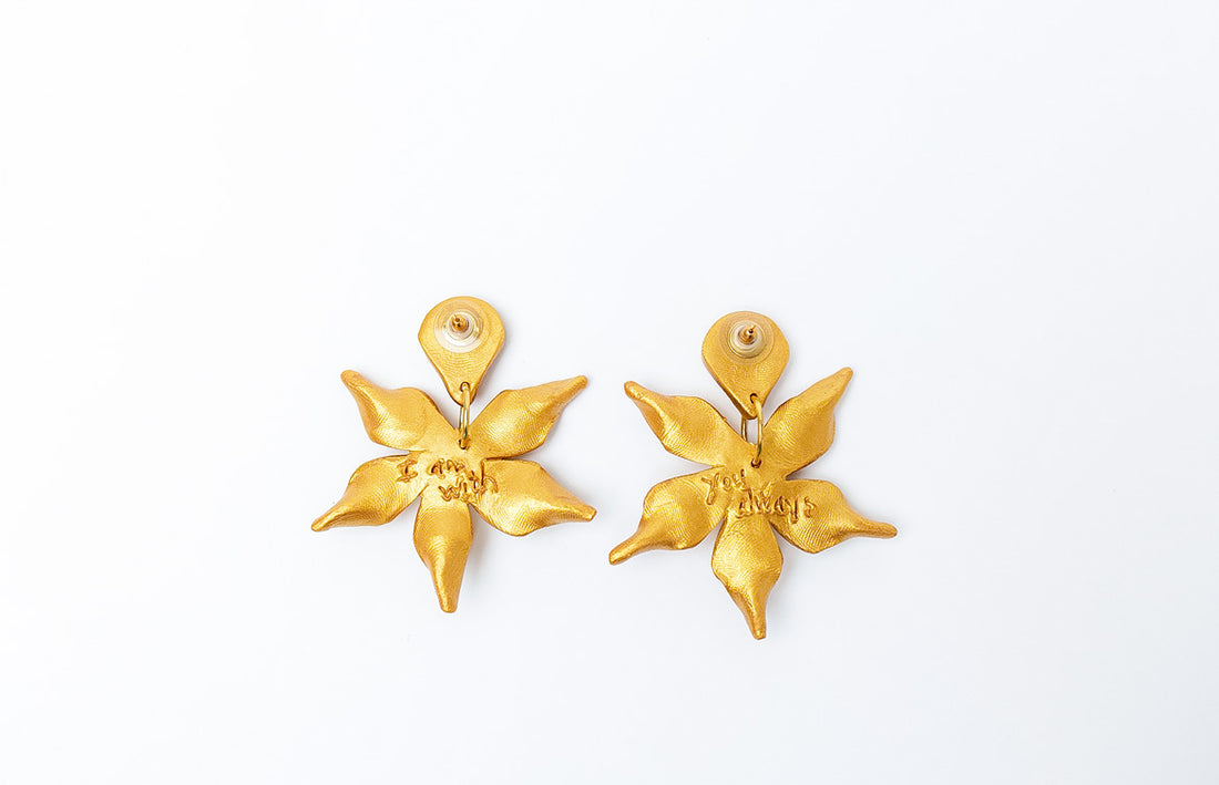 Stargazer Lily & Pearl Dangles