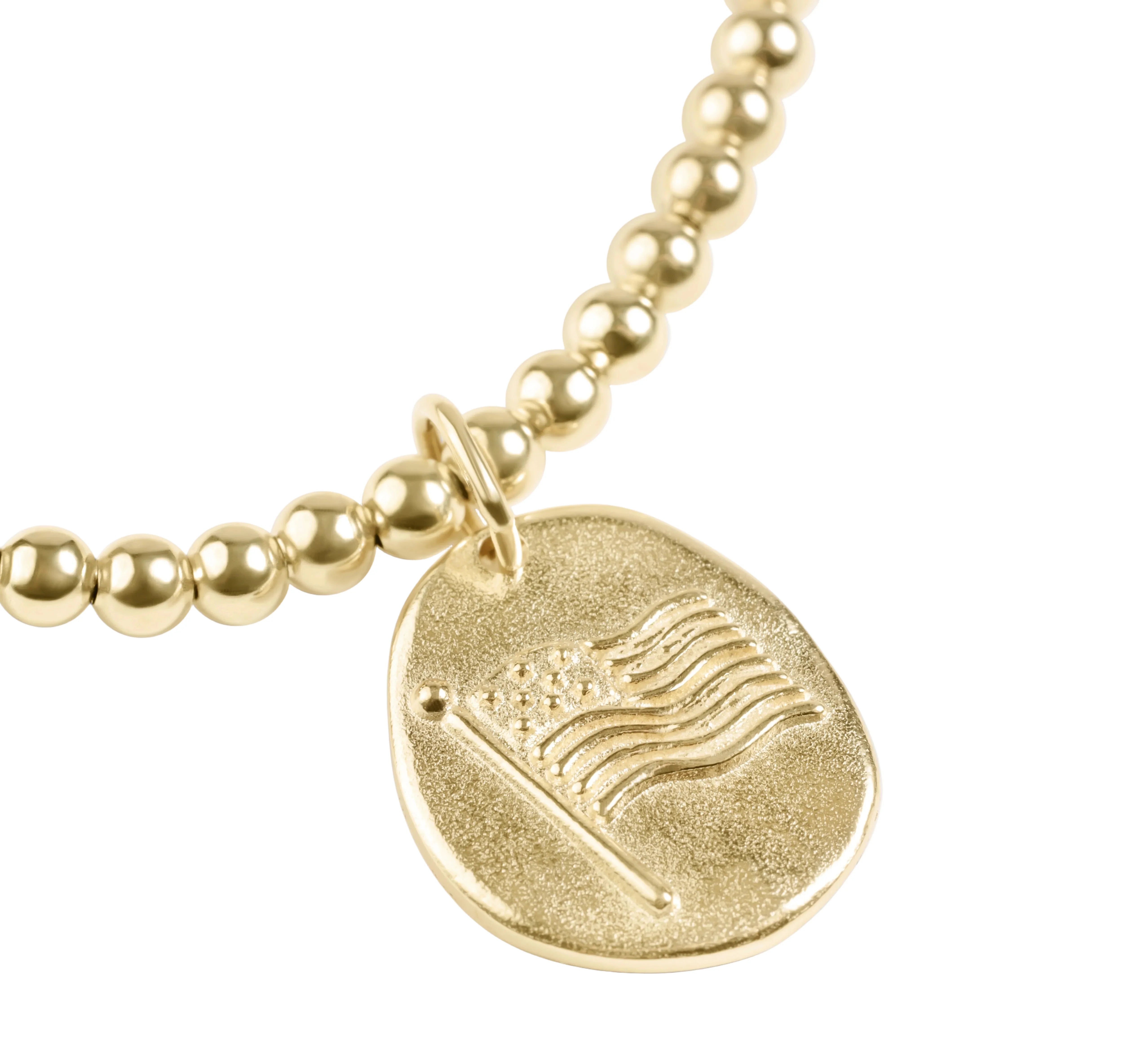 Classic Gold 3mm Bracelet – Inspire America Gold Disc
