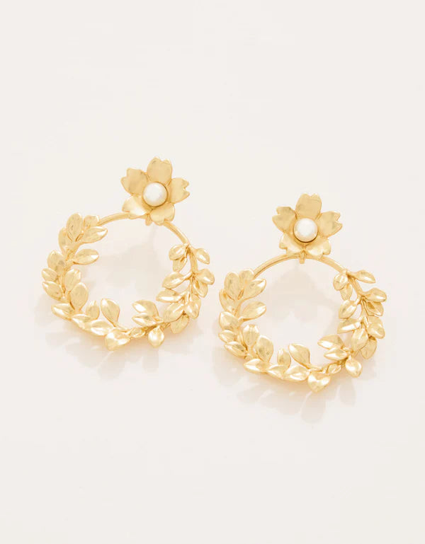 Wreath Pearl Earrings