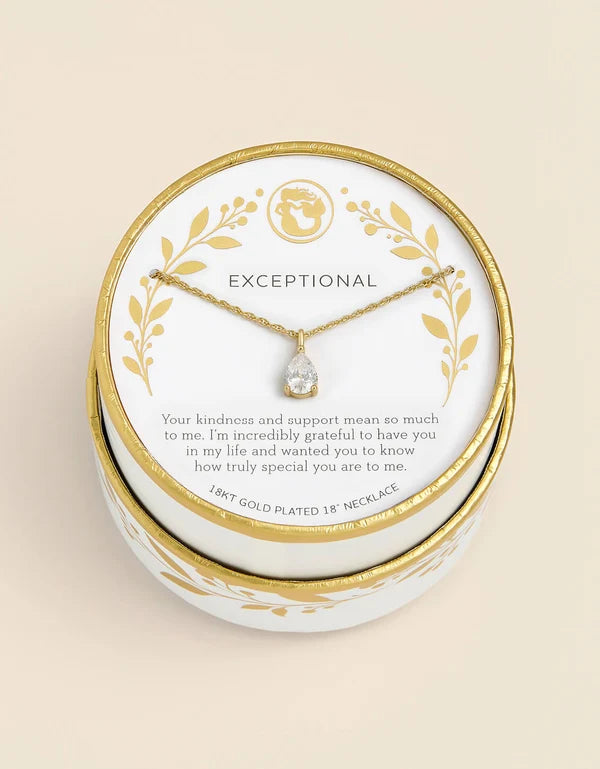Sea La Vie Exceptional Pear Necklace