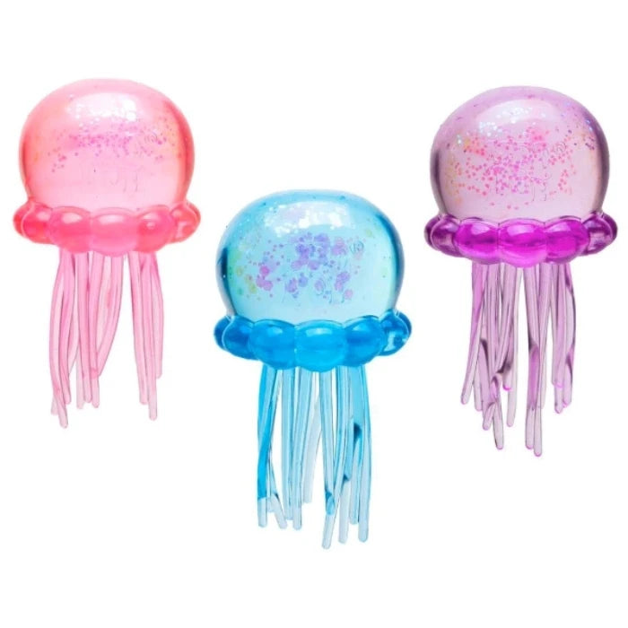 Glitter Jellyfish Squishy Toy