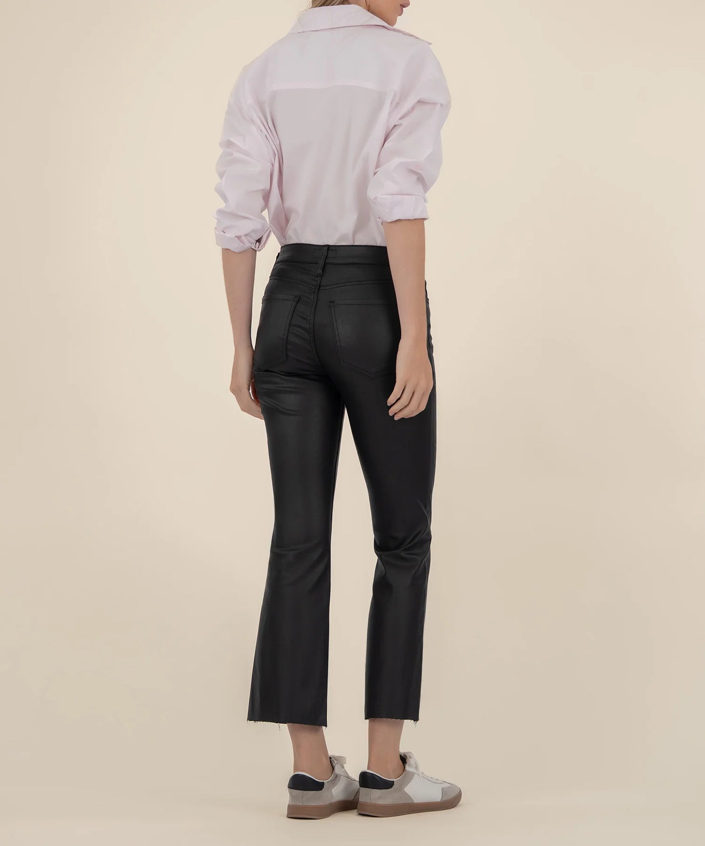 Kelsey Coated High Rise Ankle Flare