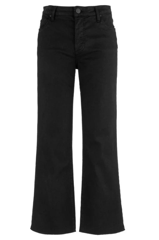 Kelsey High Rise Fab Ab Ankle Flare with Raw Hem