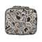 A Local Boy Industries insulated lunch bag featuring a classic camouflage pattern in shades of brown, beige, gray, and black, with a top carrying handle and a brand label on the bottom right.