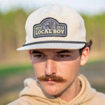 Local Boy Outfitters Lab Lines LP Rope Hat in Light Khaki featuring a Lab-inspired front design, classic rope detail, and adjustable low-profile fit.