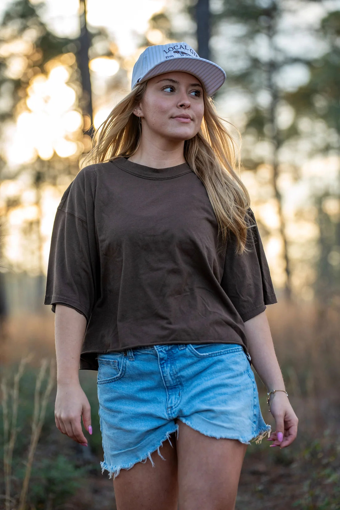 Local Girl Boxy Crop Short Sleeve Tee