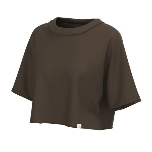 Brown poncho on a white background