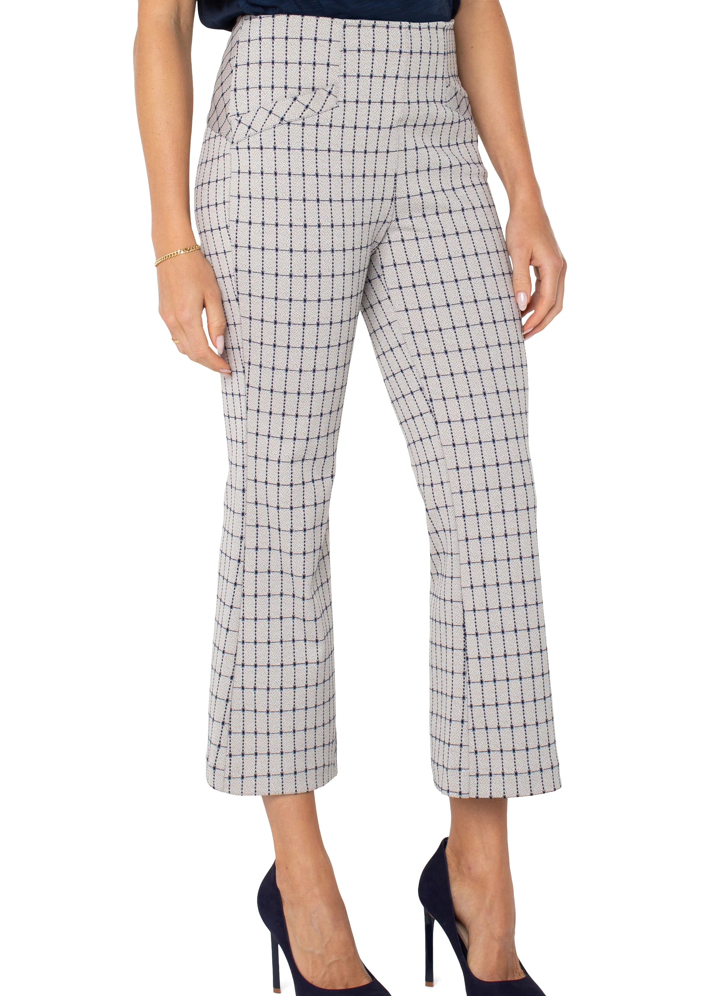 Stella Knit Crop Kick Flare With Welt Pockets | Liverpool