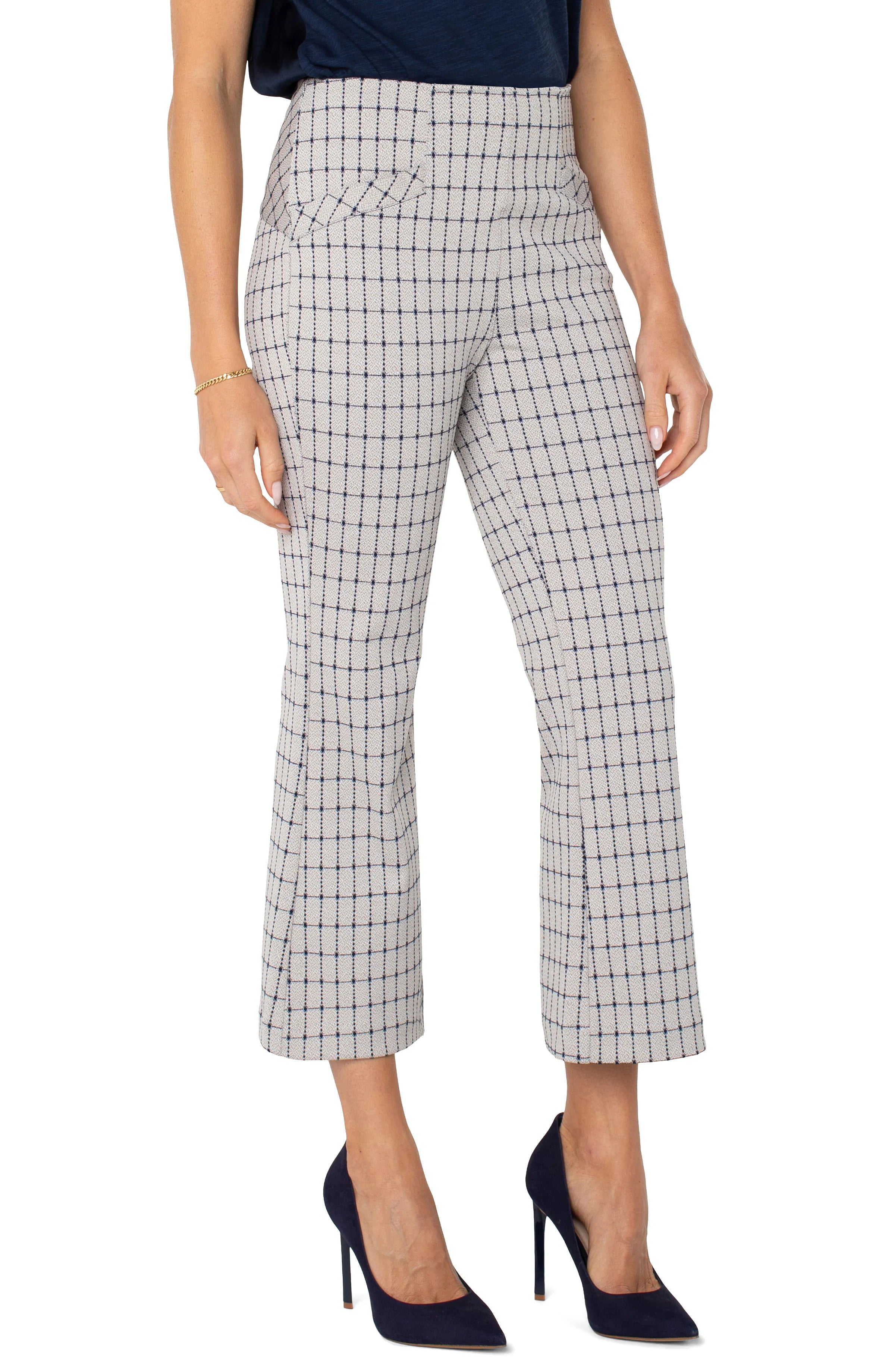 Stella Knit Crop Kick Flare With Welt Pockets | Liverpool