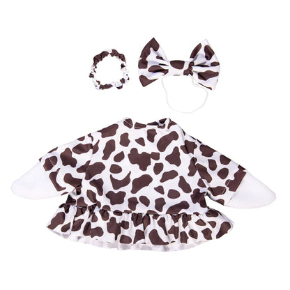 Giddy the Goose Cow Print Outfit