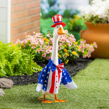 Giddy the Goose Patriotic Suit Outfit