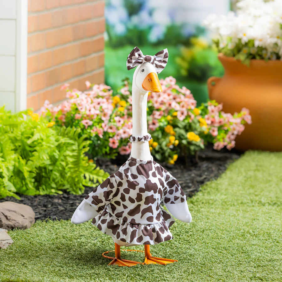 Giddy the Goose Cow Print Outfit