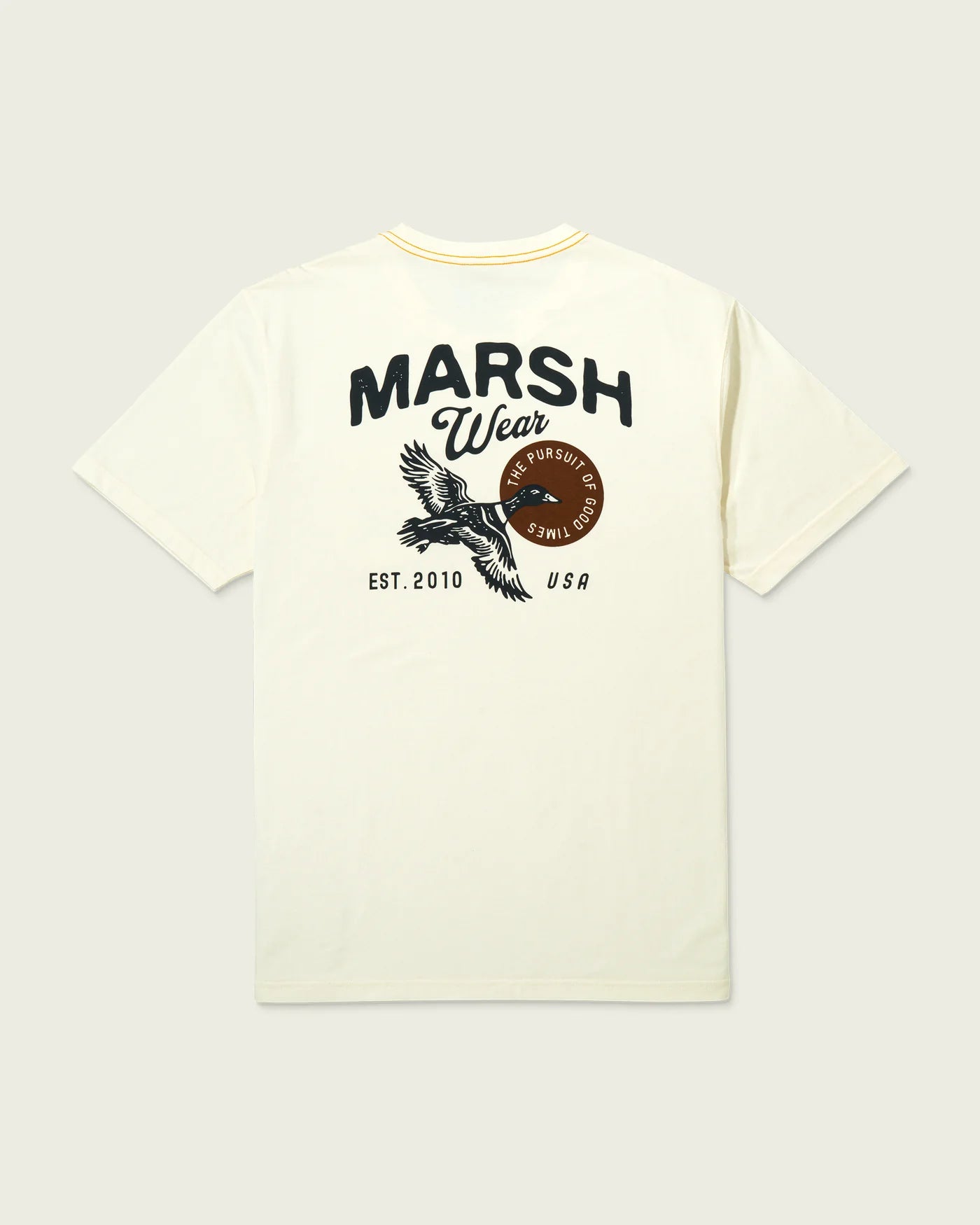 Marsh Wear High Flyer Short Sleeve T-Shirt in Vintage White featuring an outdoor-inspired graphic, crew neckline, and casual everyday fit.