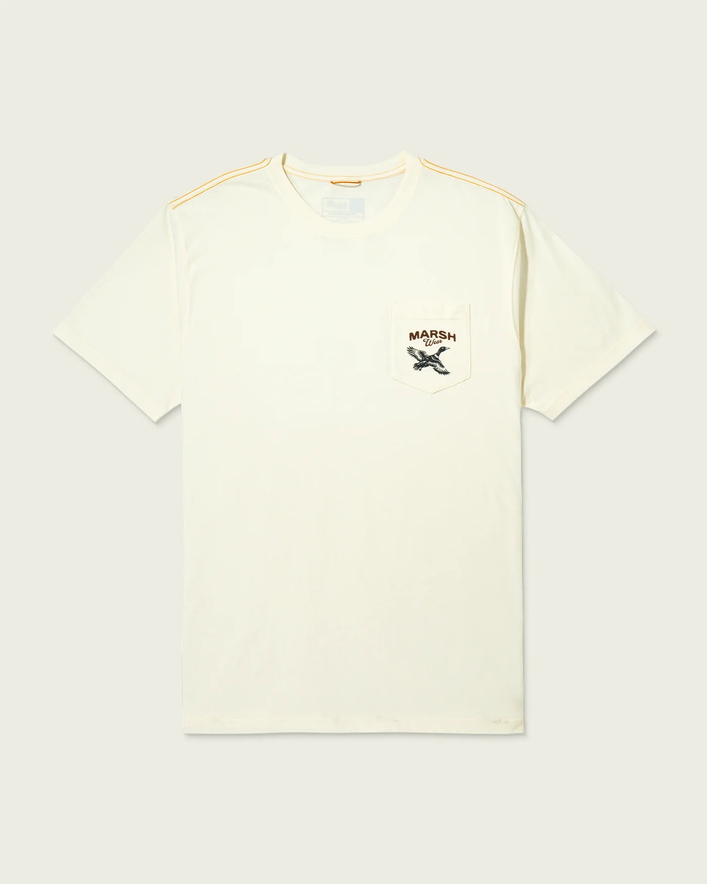 Marsh Wear High Flyer Short Sleeve T-Shirt in Vintage White featuring an outdoor-inspired graphic, crew neckline, and casual everyday fit.