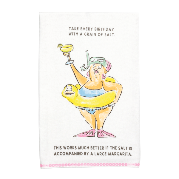 Glitter Birthday Tea Towel